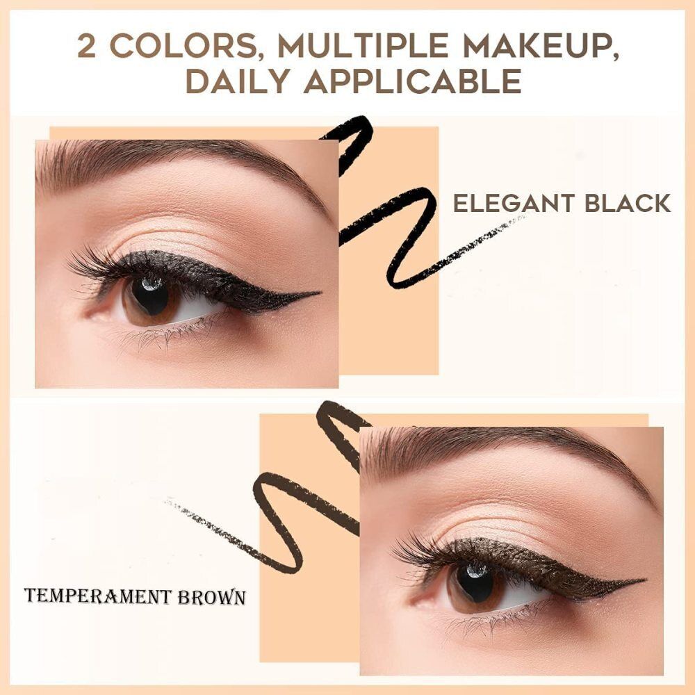 CLEARANCE- Eyeliner Guide Tool Reusable Eyeliner Brush Easy No-Skip Eyeli Makeup