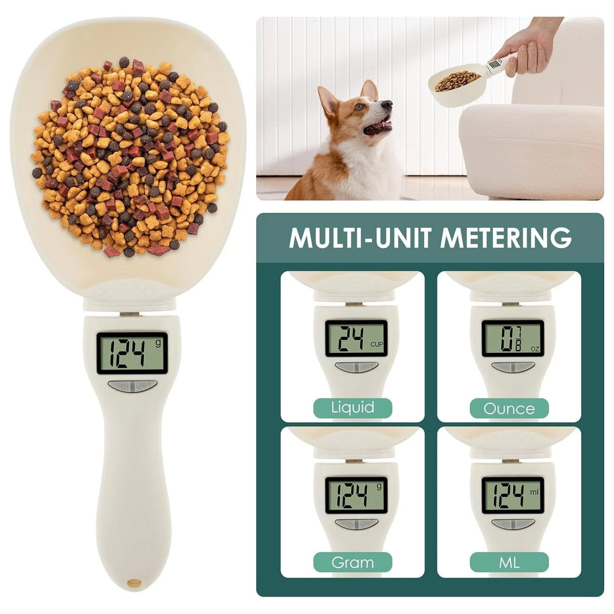 Digital Measuring Spoon, Electronic Measuring Spoon Scale (Cooking/Baking/Pets)
