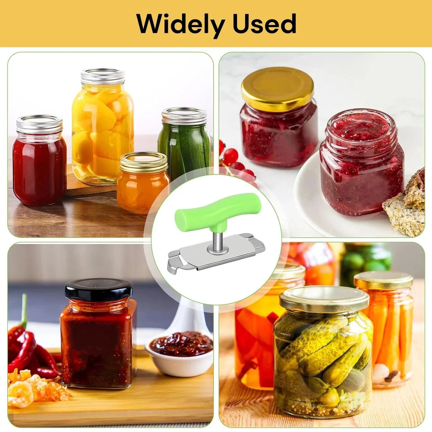 Effortless Arthritis Jar Opener Easy & Adjustable Grip Jar Opener for Weak Hands
