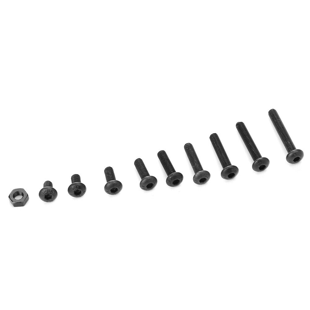 thumbnail image 2 of 300pcs M3 Black 10.9 Grade Button Head Hex Socket Screw Nut 2 of 11
