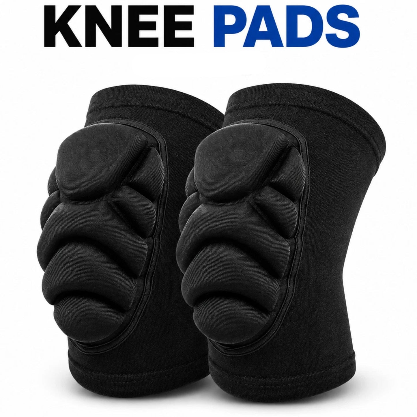 Knee Pads EVA Foam Compression Support Sports Volleyball Work Gym Pair