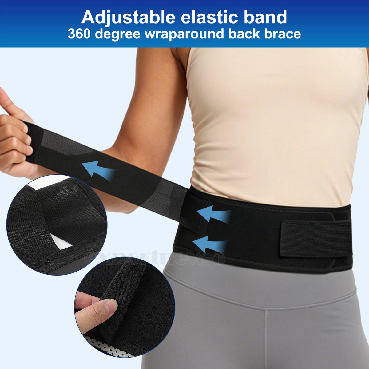 Magnetic Self-heat Waist Support Lower Back Brace Strap Pain Relief Therapy Belt