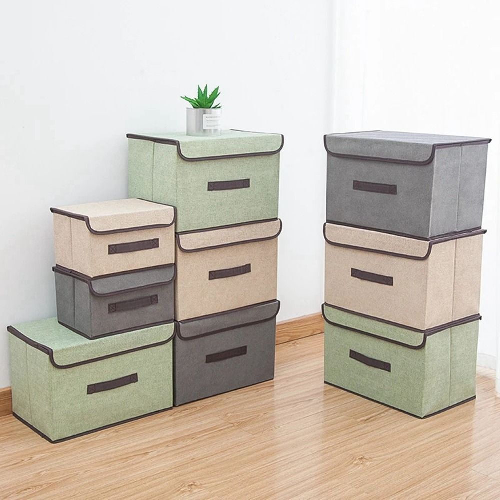 CLEARANCE- Dustproof Storage Box Foldable Large Storage Box with Lid W ...