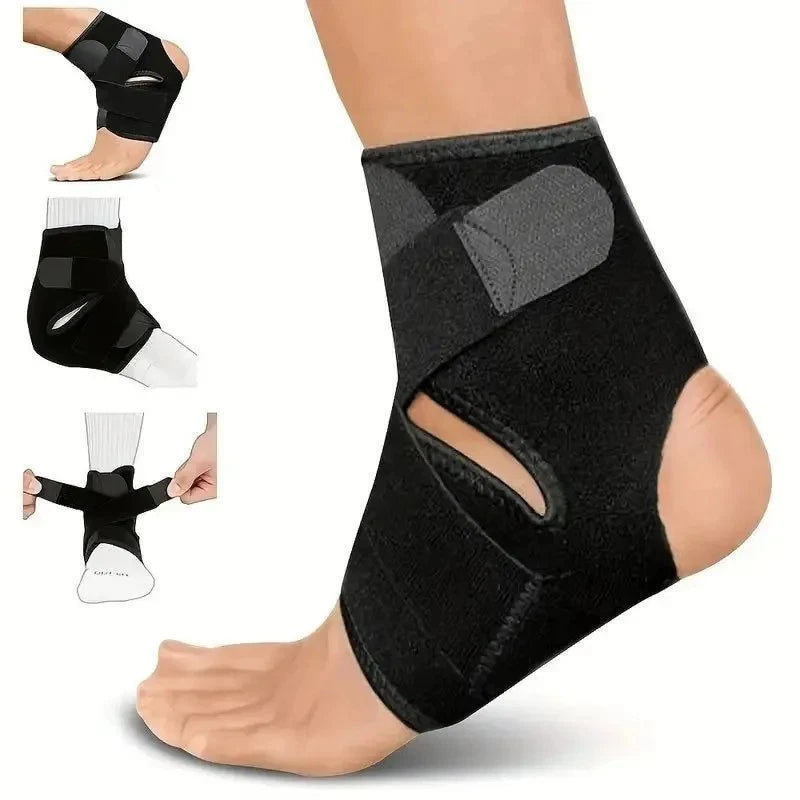 2PCS Ankle Compression Brace Support Sleeve Foot Wrap Pain Relief Sports Protection