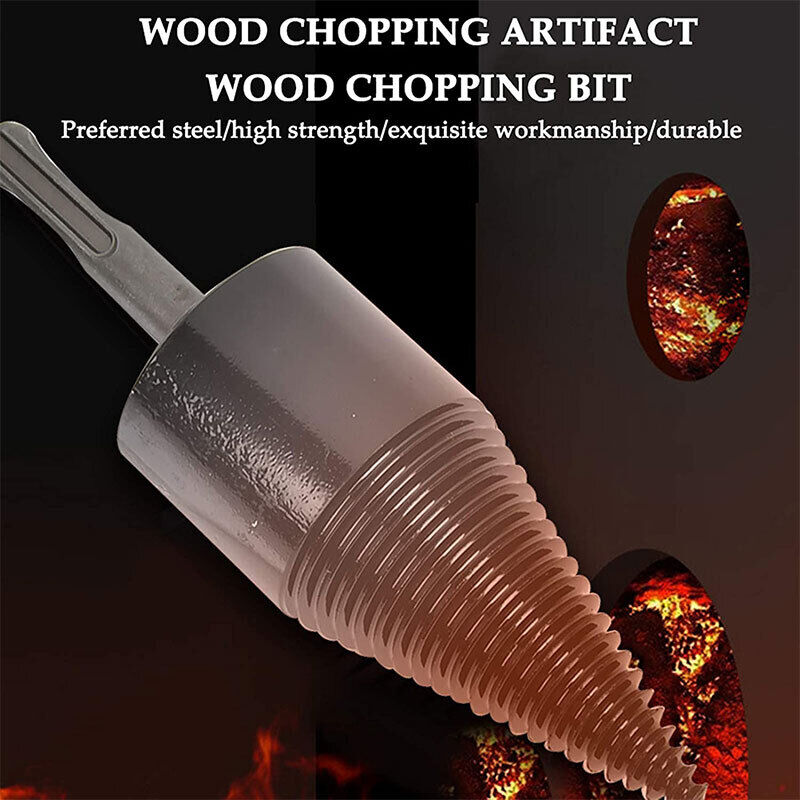 32mm High Speed Twist Firewood Drill Bit Wood Splitter Screw Splitting
