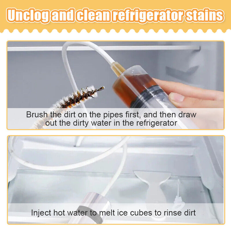 5PC Refrigerator Drain Hole Dredging Tool Clean Brush Set Can Dredging Hole Clog