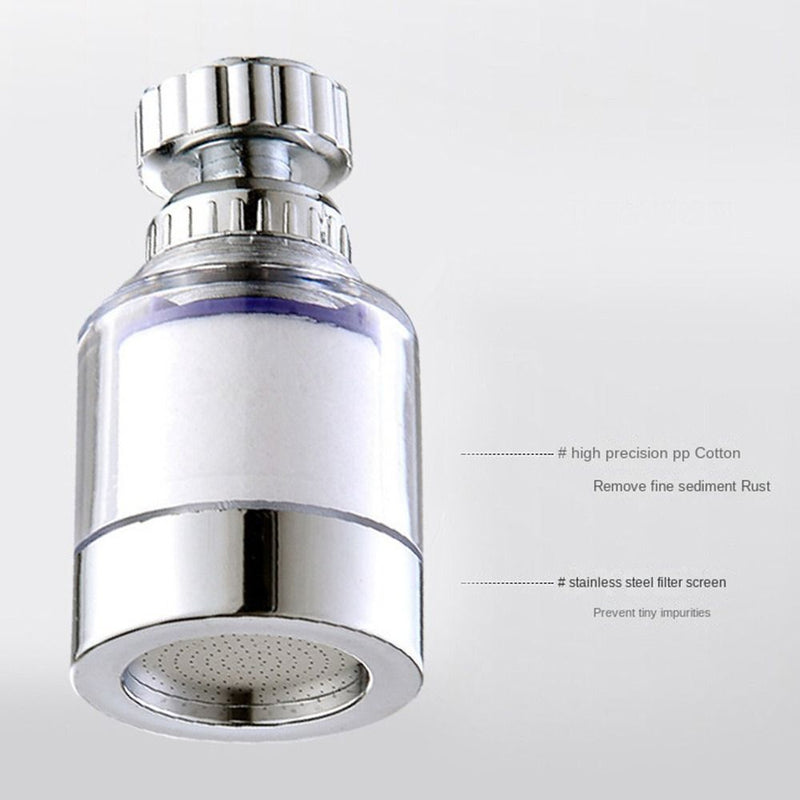 Sprayer Booster Faucet Water Filter Showers Head Bath Purifier Tap Bubbler with Extra Filter Element