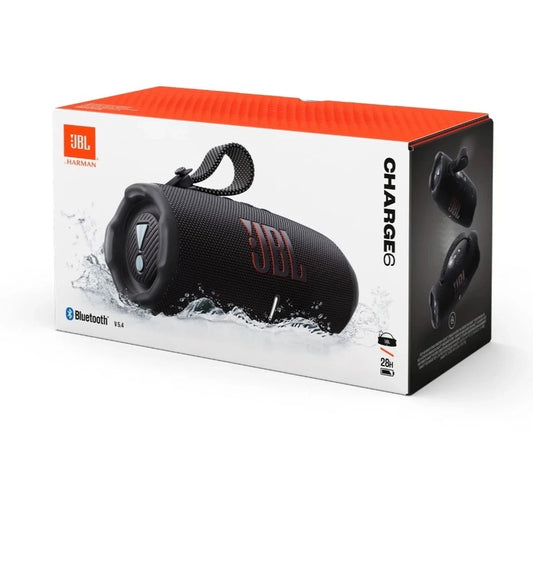 Charge 6 Portable Waterproof Bluetooth Speaker - Black JBL