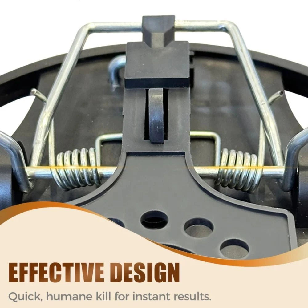 2PCS High-Efficiency Round Mouse Trap Black Mouse Catcher Home Garden