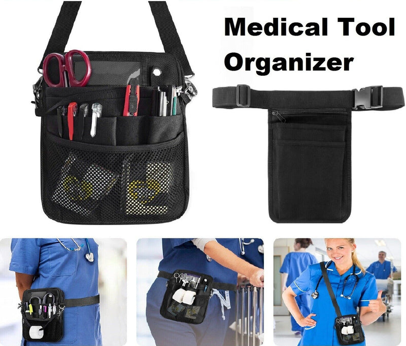 Nurse Storage Practical Waist Bag Pocket Belt Organizer Pouch Pack Tool Unisex