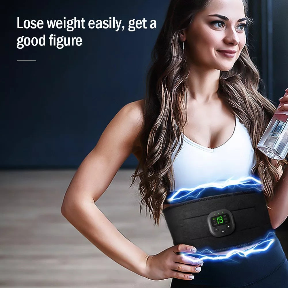 EMS Abdominal Belt Muscle Trainer Stimulator Toning Smart Home Training Belt