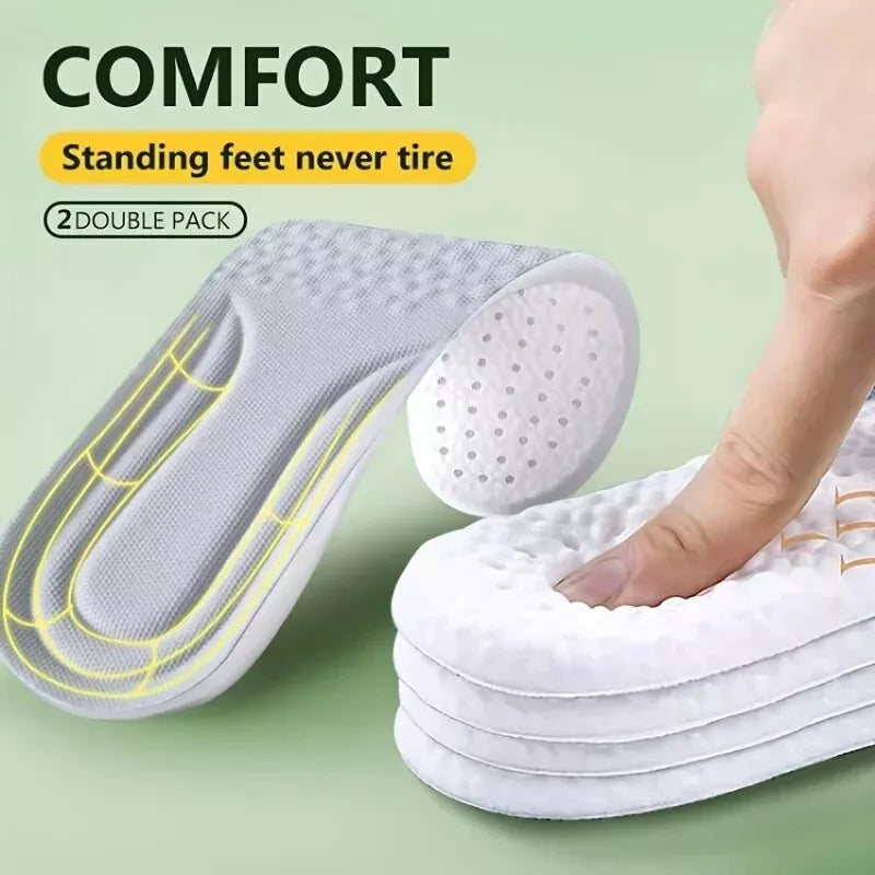 Memory Foam Insoles Air Cushion Foot Shock Shoe Pads Increase Height Sports Soft
