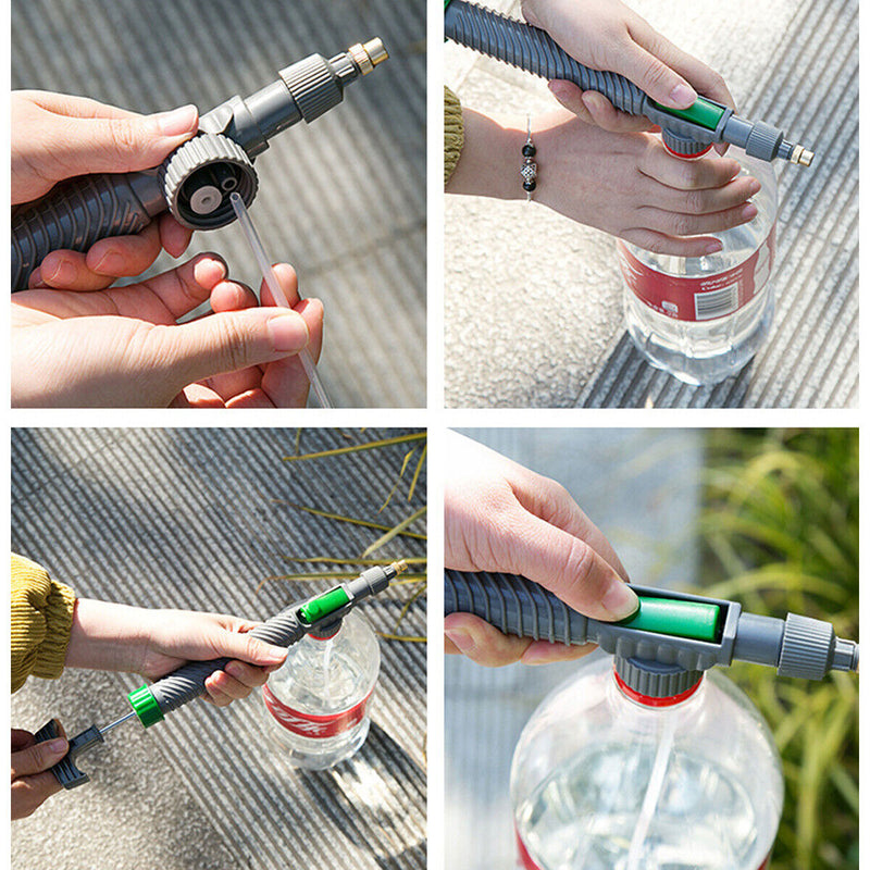 High Pressure Air Pump Sprayer Drink Bottle Spray Head Nozzle Manual Garden