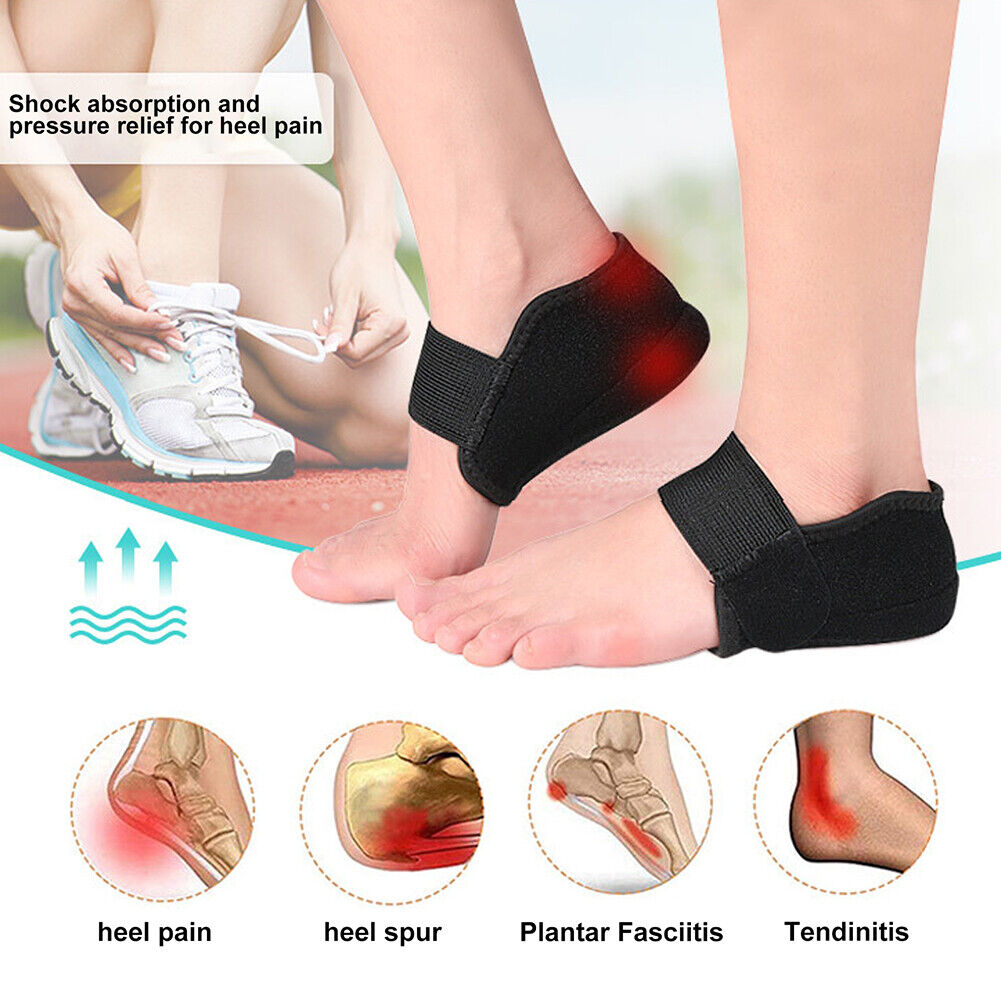 A Pair of Adjustable Tendinitis Heel Protector Back Relieving Pain Plantar Fasciitis