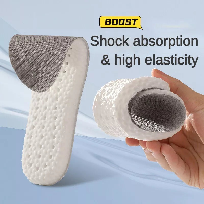 Memory Foam Insoles Air Cushion Foot Shock Shoe Pads Increase Height Sports Soft