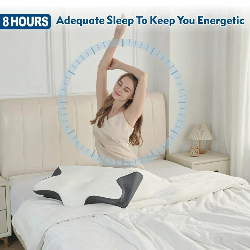 Ergonomic Cervical Pillow Memory Foam Pillow Cooling Neck Support Pillow