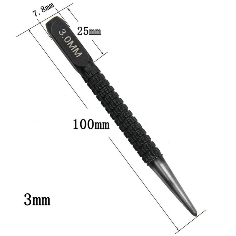 3pcs Marking Center Punch 1.5/2/3mm Adjustable Drilling Hand Tools Non-Slip