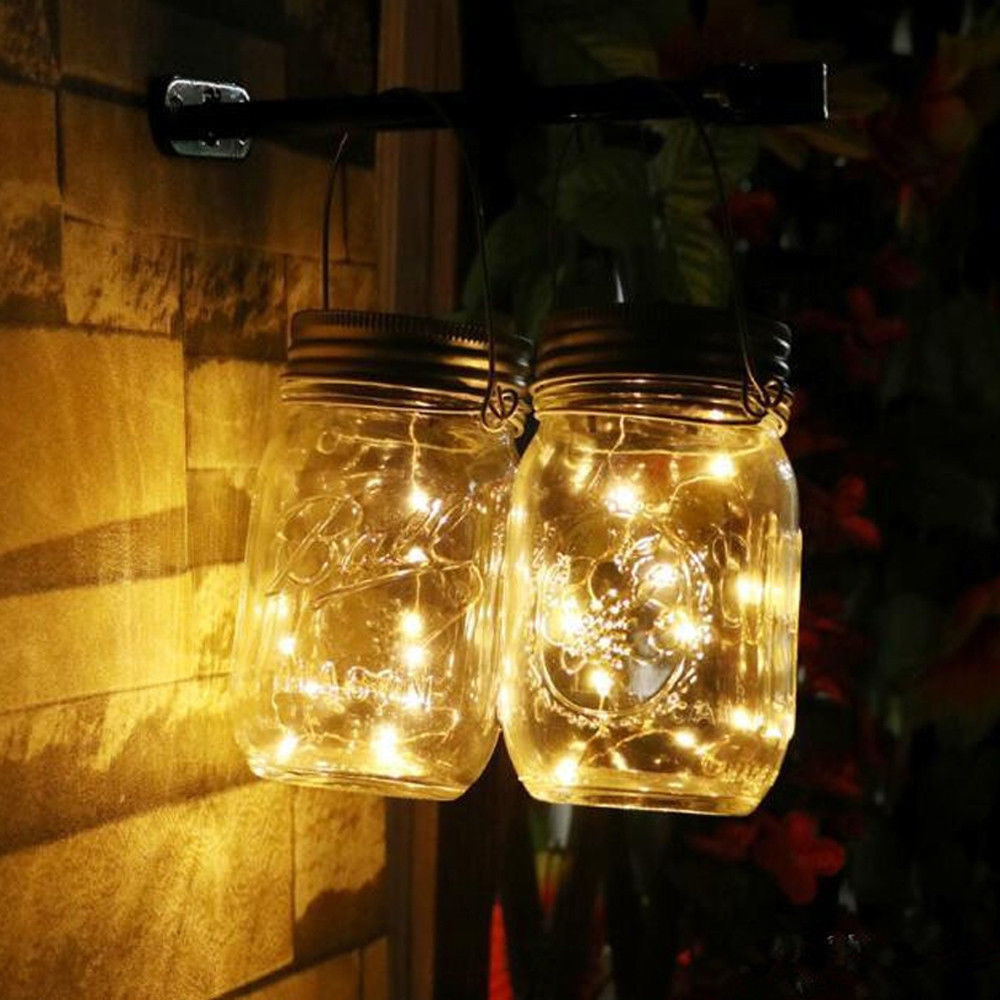 CLEARANCE- Fairy Light Solar String for Mason Jar Insert Color Changing Garden (Mason Jar Included)