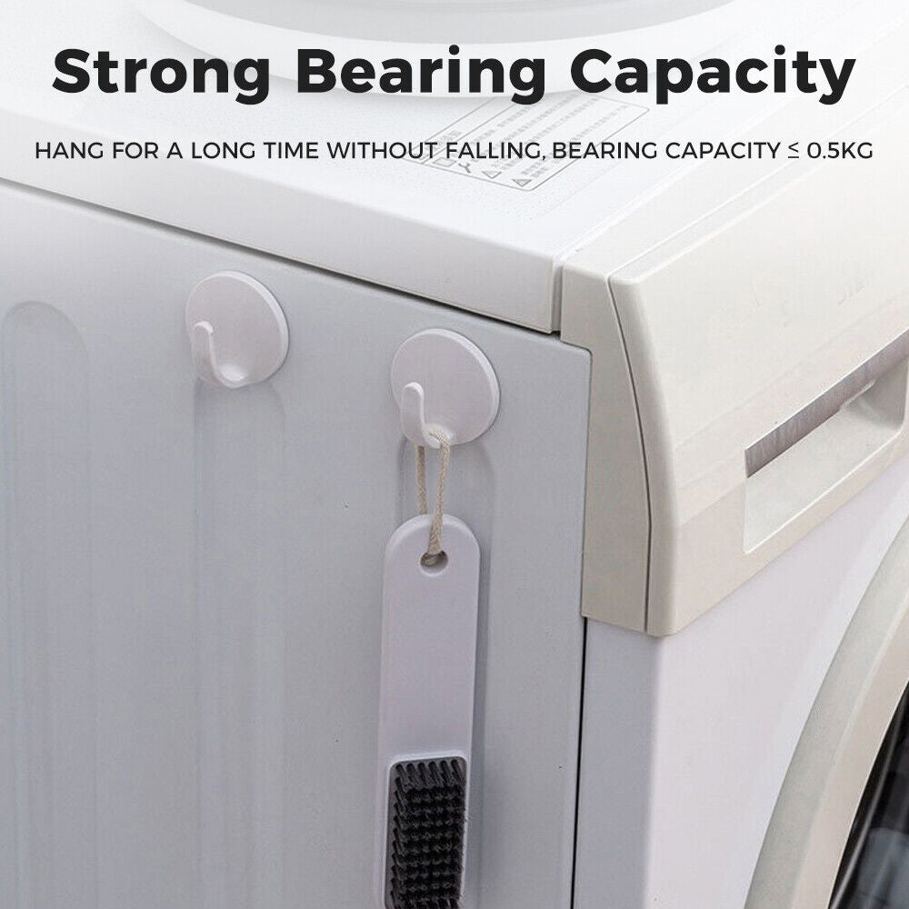 CLEARANCE- 2pcs Magnetic Hooks Coat Hat Keys White Hanger Home Ornaments Organizer Supplies