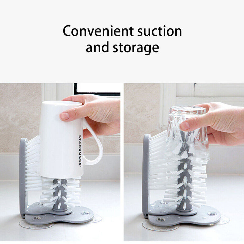 Cup Cleaning Brush Glass Washer Rotating Cup Brush Cleaning Brush For Beer Cup