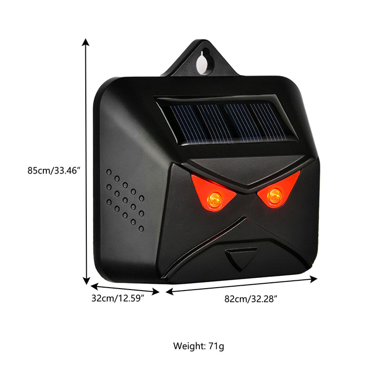 2pcs Solar Animals Repeller Red LED Nocturnal Predator Deterrent Lights Devices