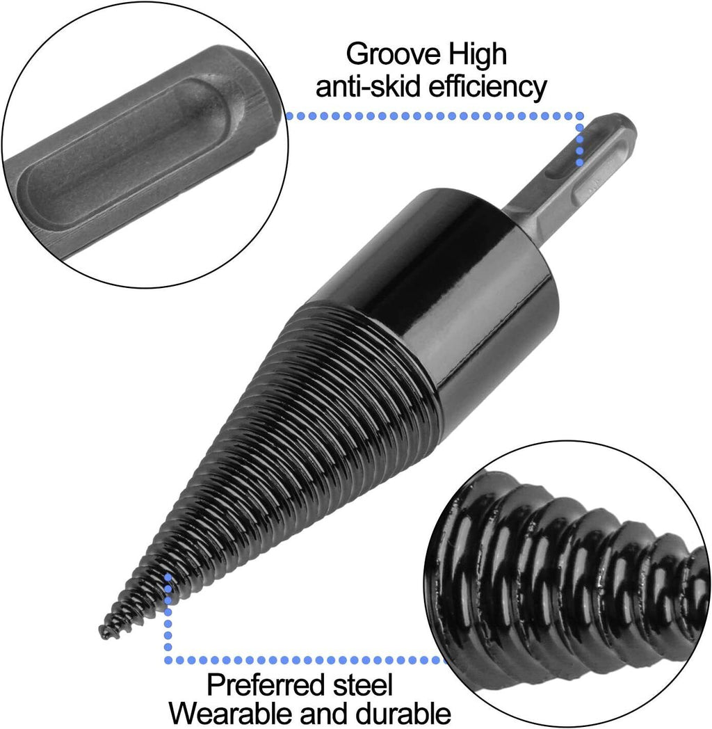 32mm High Speed Twist Firewood Drill Bit Wood Splitter Screw Splitting
