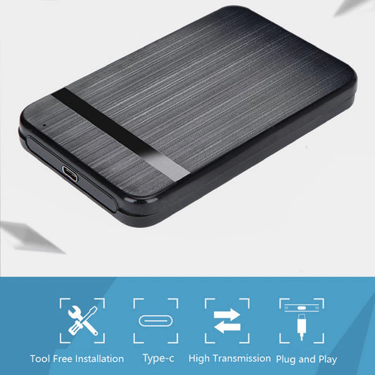 USB C Enclosure 2.5" USB 3.1 Type C SATA SSD External Hard Disk Case