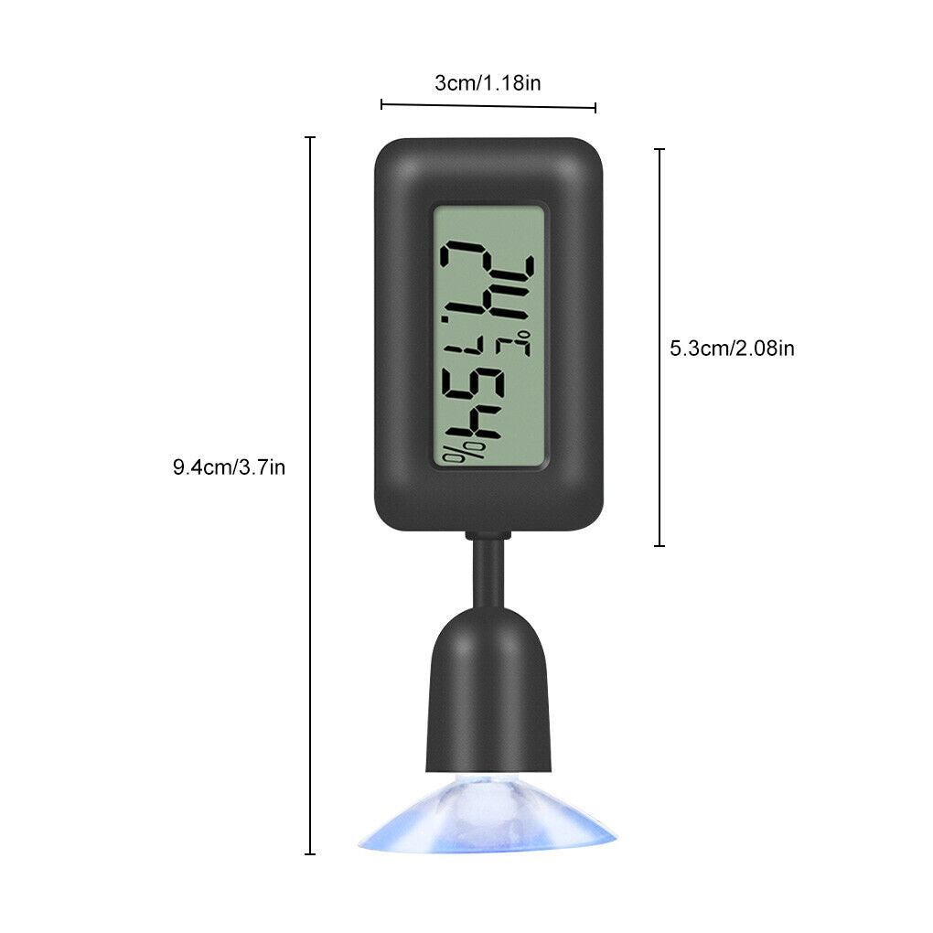 Thermometer Adjustable Hygrometer Suction Cup Indoor Temperature Humidity Meter