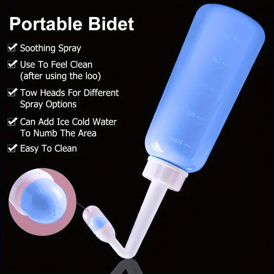 Portable Bidet Sprayer 500ml Personal Handheld Travel Toilet Hygiene Bottle