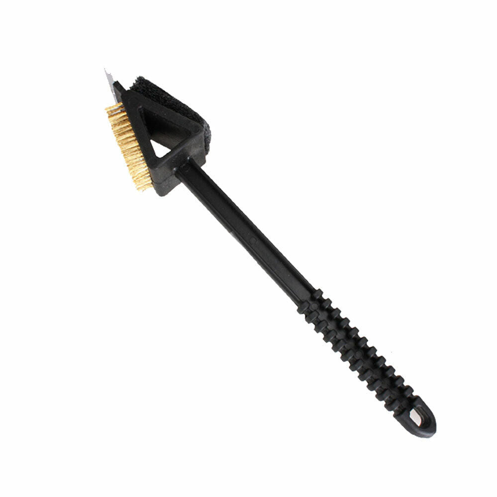 CLEARANCE- Stainless Steel Handheld 3 in 1 Cleaner Cleaning Handled Tool Long Scraper BBQ Grill Barbecue Brush