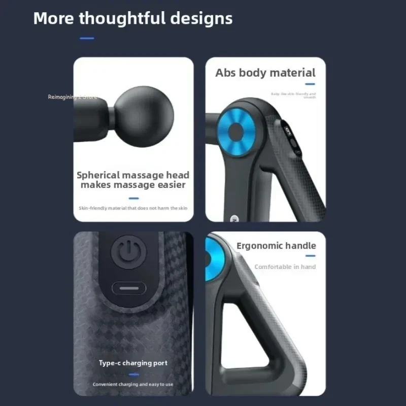 Triangle Massage Gun Electric Deep Tissue Massager Back Muscle Relief