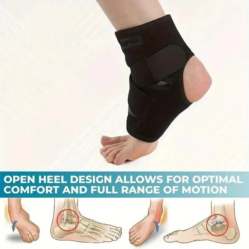 2PCS Ankle Compression Brace Support Sleeve Foot Wrap Pain Relief Sports Protection
