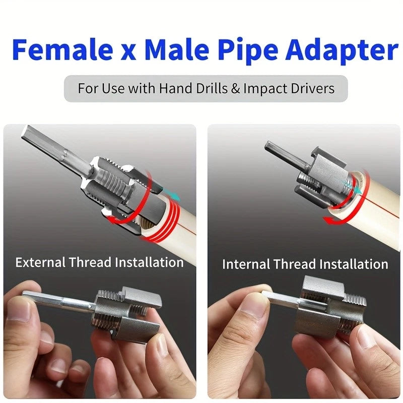 6 Point Integrated Internal External Pipe Threading Tool PVC Pipe Thread Cutting