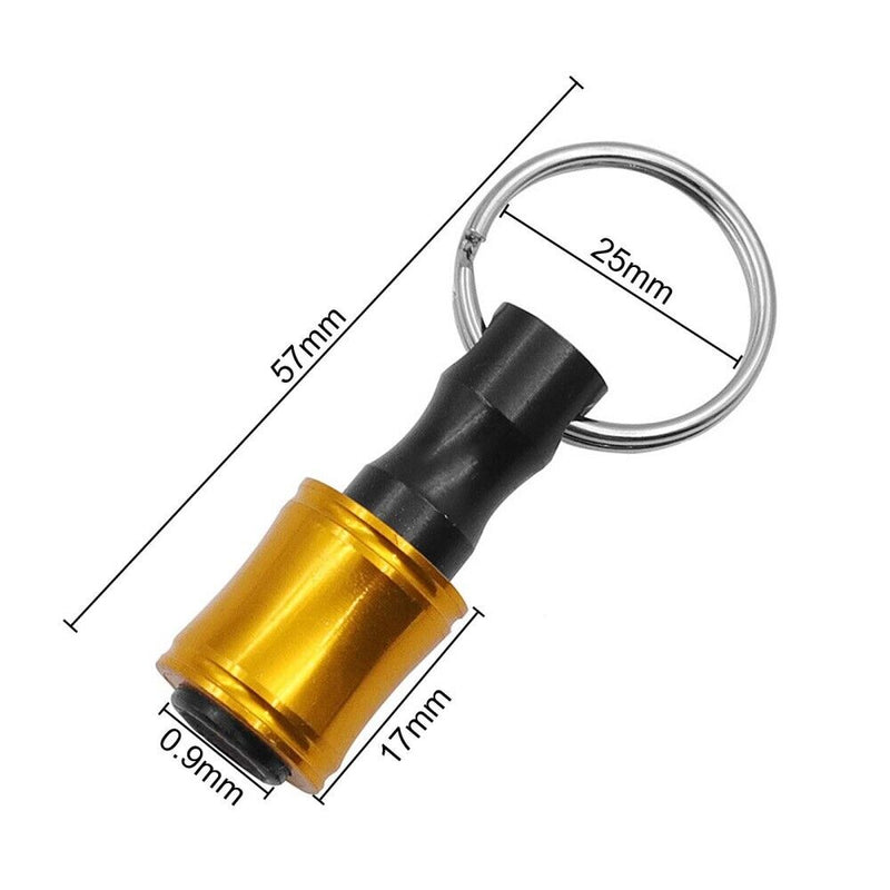 6PCS Hex Shank Screwdriver Bit Holder Extension Bar Keychain Driver Ke