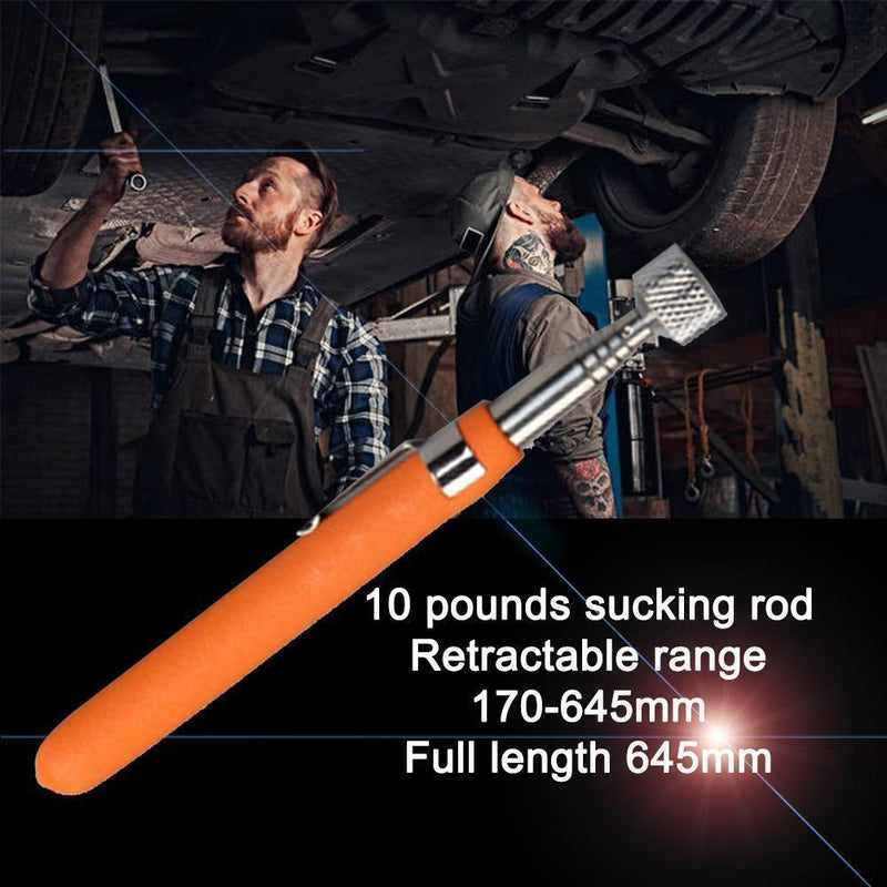 10Lbs Portable Telescopic Magnetic Pick Up Rod Tool Stick Extending Magnet