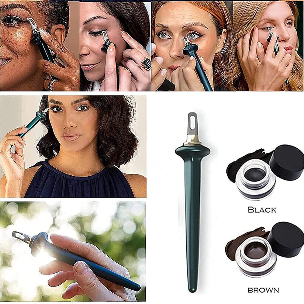 CLEARANCE- Eyeliner Guide Tool Reusable Eyeliner Brush Easy No-Skip Eyeli Makeup