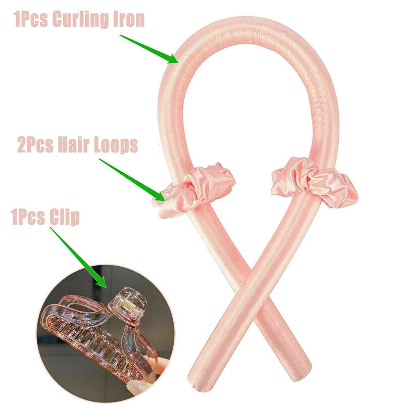 Heatless Curling Rod Headband Silk Curling Ribbon Hair Roller Lazy Curler Sets