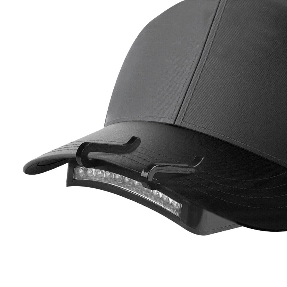 LED Clip On Hat Light Cap Headlight Headlamp Flashlight Fishing Lamp T
