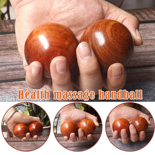 2Pcs Wooden Hand Massage Balls Chinese Exercise Handballs Reusable Relieve