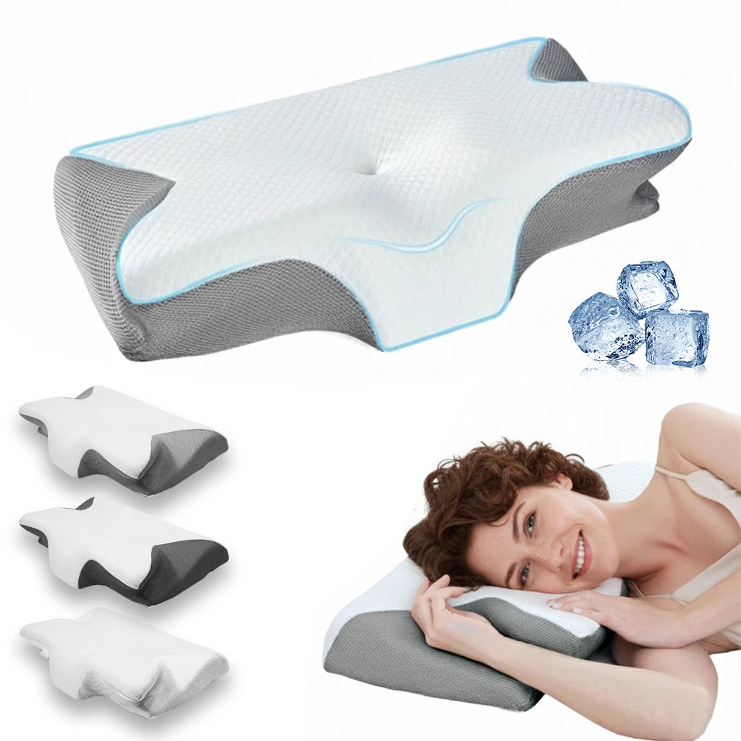 Ergonomic Cervical Pillow Memory Foam Pillow Cooling Neck Support Pillow