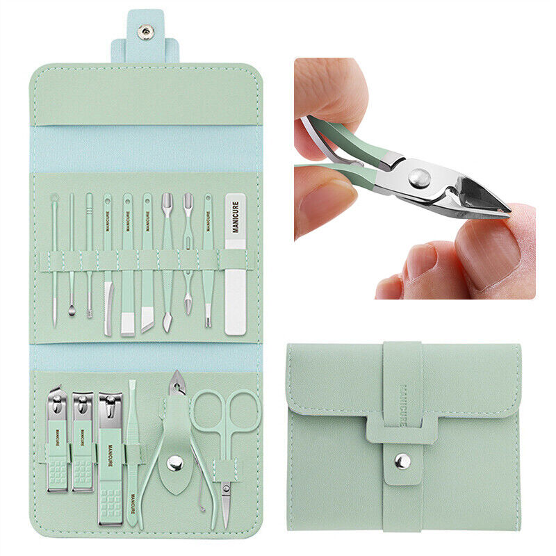 16PCS/Set Tools Pedicure Kit Stainless Steel Nail Grooming Clippers Manicure