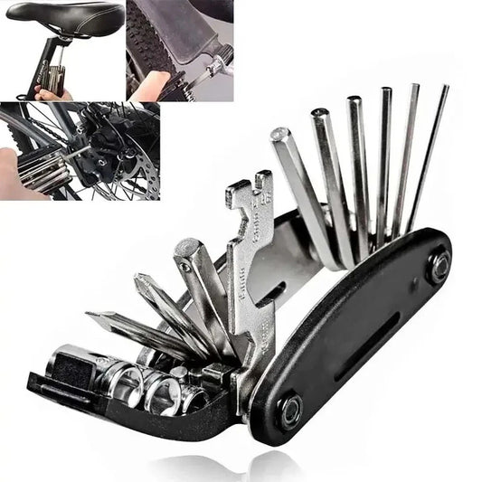 Bike Repair Tool Kit 16In1 MTB Portable Multi-tools Puncture Fix Patch