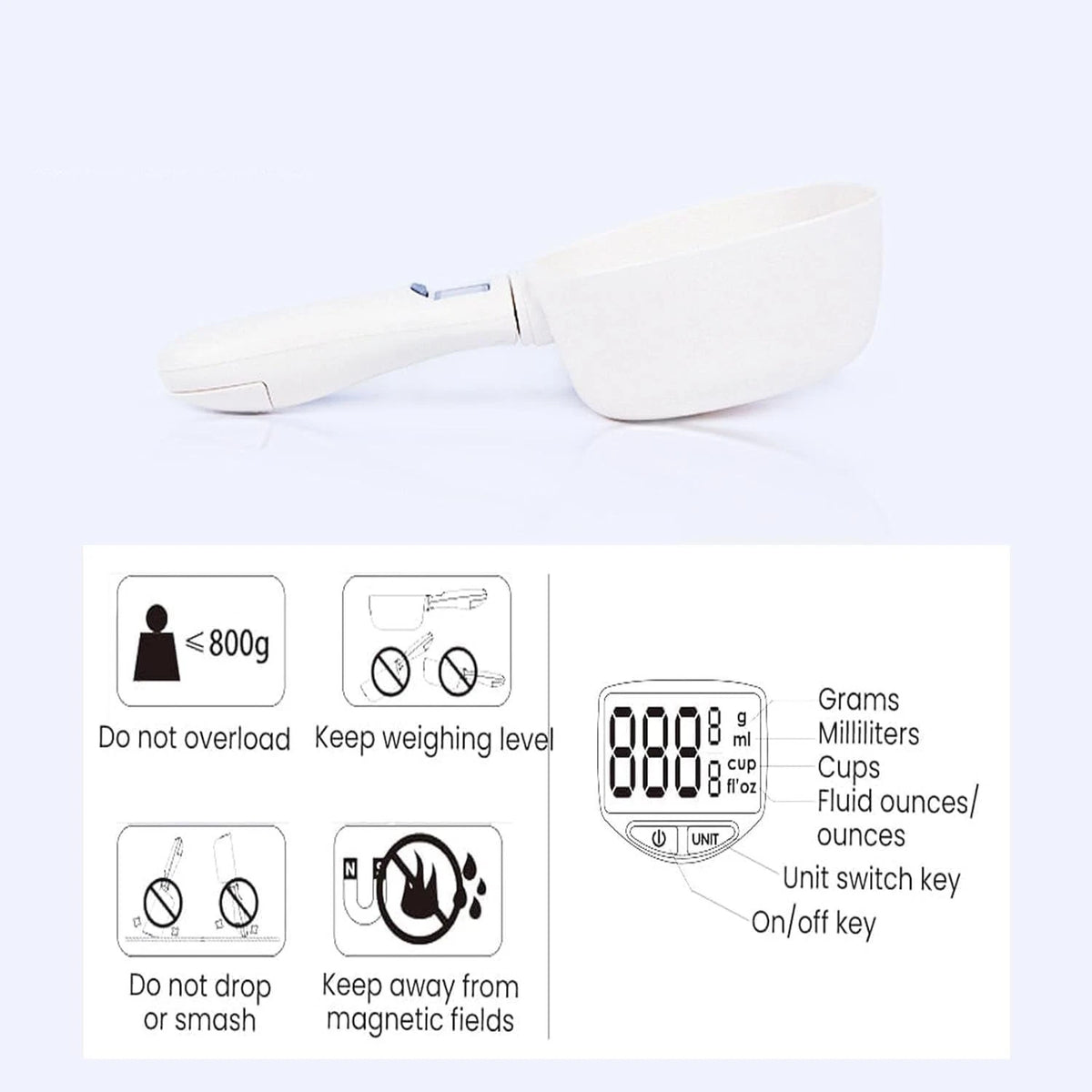 Digital Measuring Spoon, Electronic Measuring Spoon Scale (Cooking/Baking/Pets)