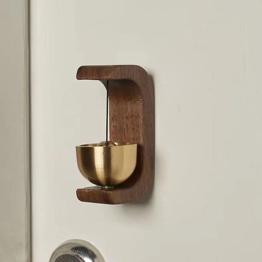 Wood Shopkeepers Bell Magnetic Attached Doorbell Chime for Business Office