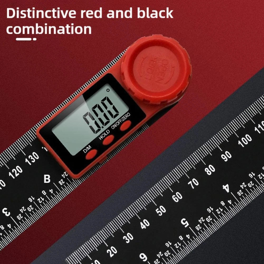 2 in 1 Digital Angle Finder Protractor (8 In/200 mm) Measuring Ruler Display