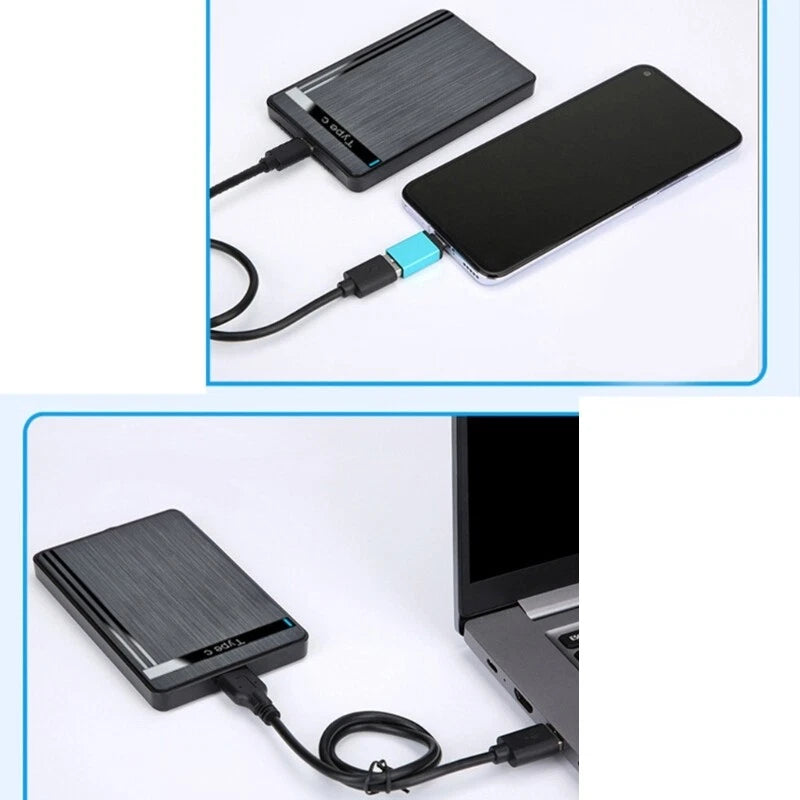 USB C Enclosure 2.5" USB 3.1 Type C SATA SSD External Hard Disk Case