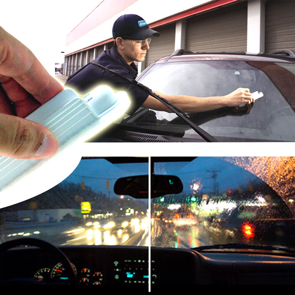 2PCS Car Windshield Glass Water Rain Coating Antifog Repellent Treatment Application