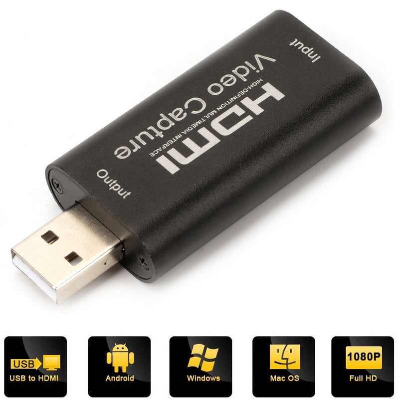 HDMI to USB 3.0 Video Capture Card for 1080P Video Recorder Game Live Streaming