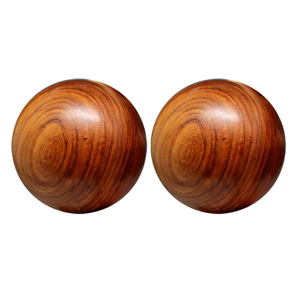 2Pcs Wooden Hand Massage Balls Chinese Exercise Handballs Reusable Relieve