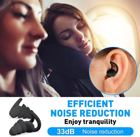 Ear Plugs for Sleeping Reusable Soft Silicone Ear Plugs for Noise Reduction